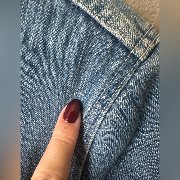 Madewell Sherpa Lined Jean Jacket Oversized size small - Picture 10 of 10